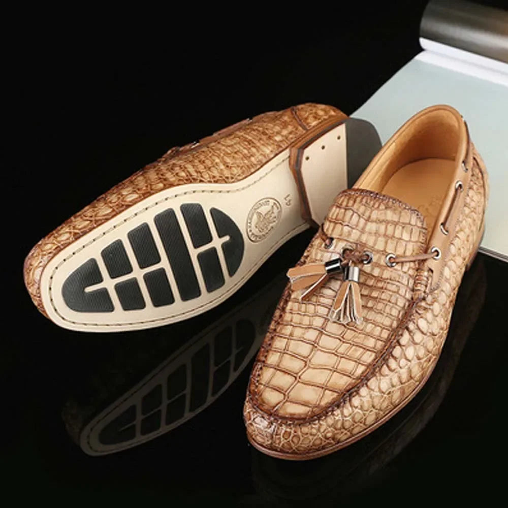 Male Crocodile Leather Shoes