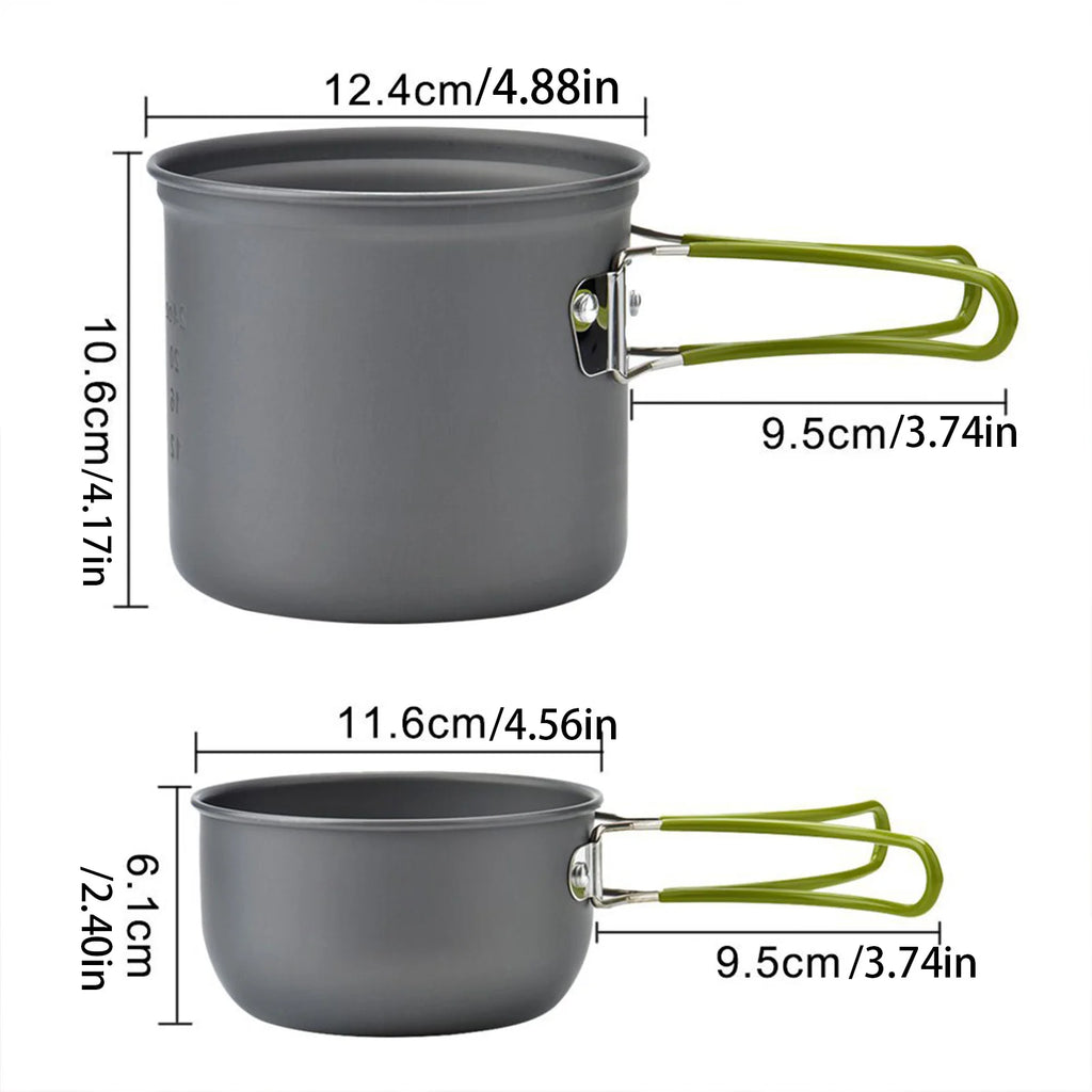 Portable Camping Cookware Set Utensils
