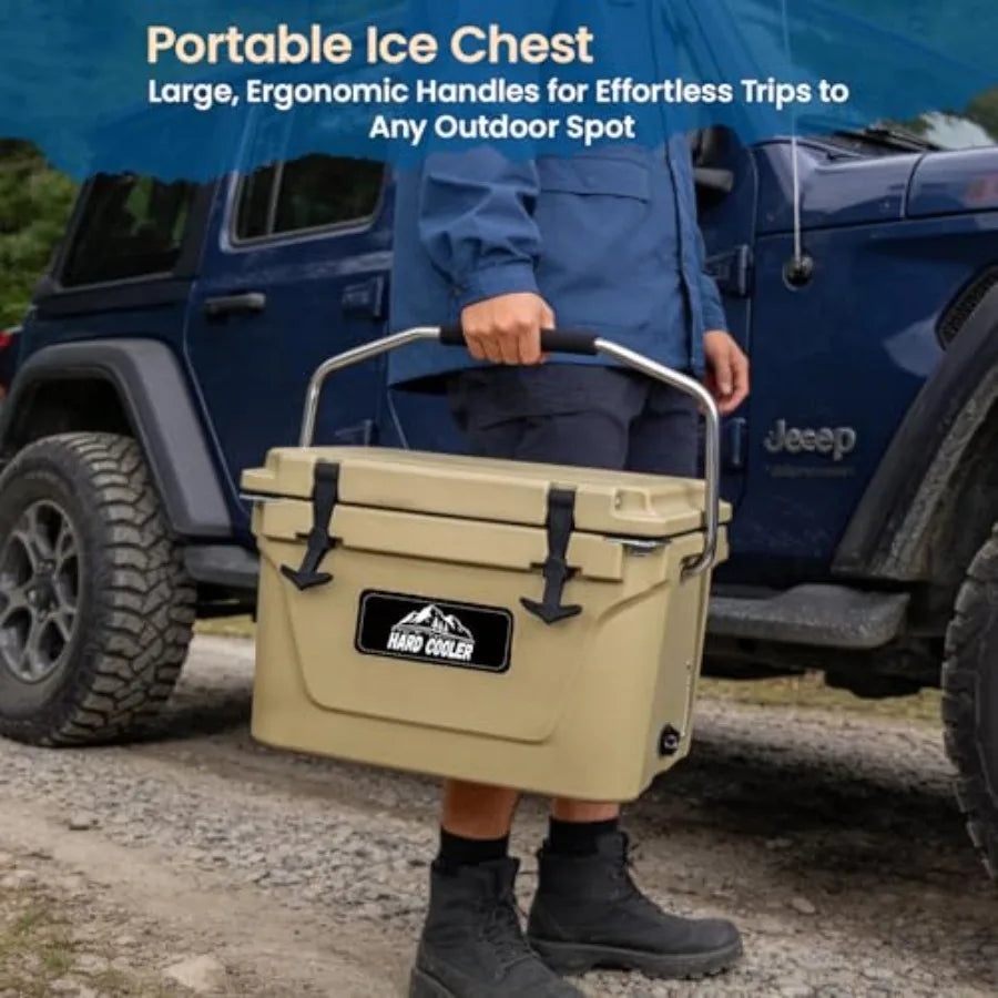 Portable Ice Retention Chest Rotomolded Cooler