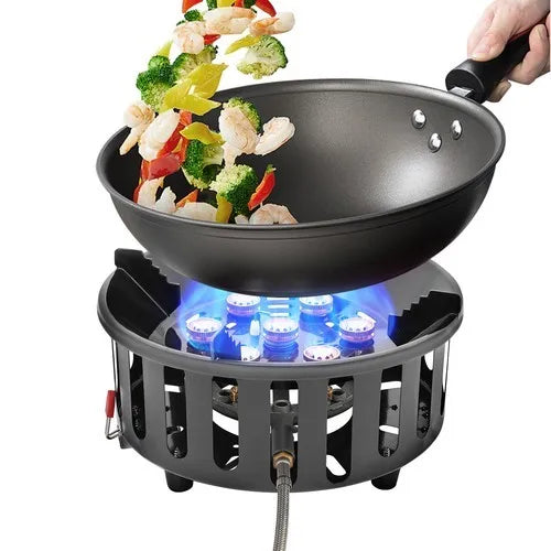 Portable Camping Stove with 3 Adapters 72000 BTU