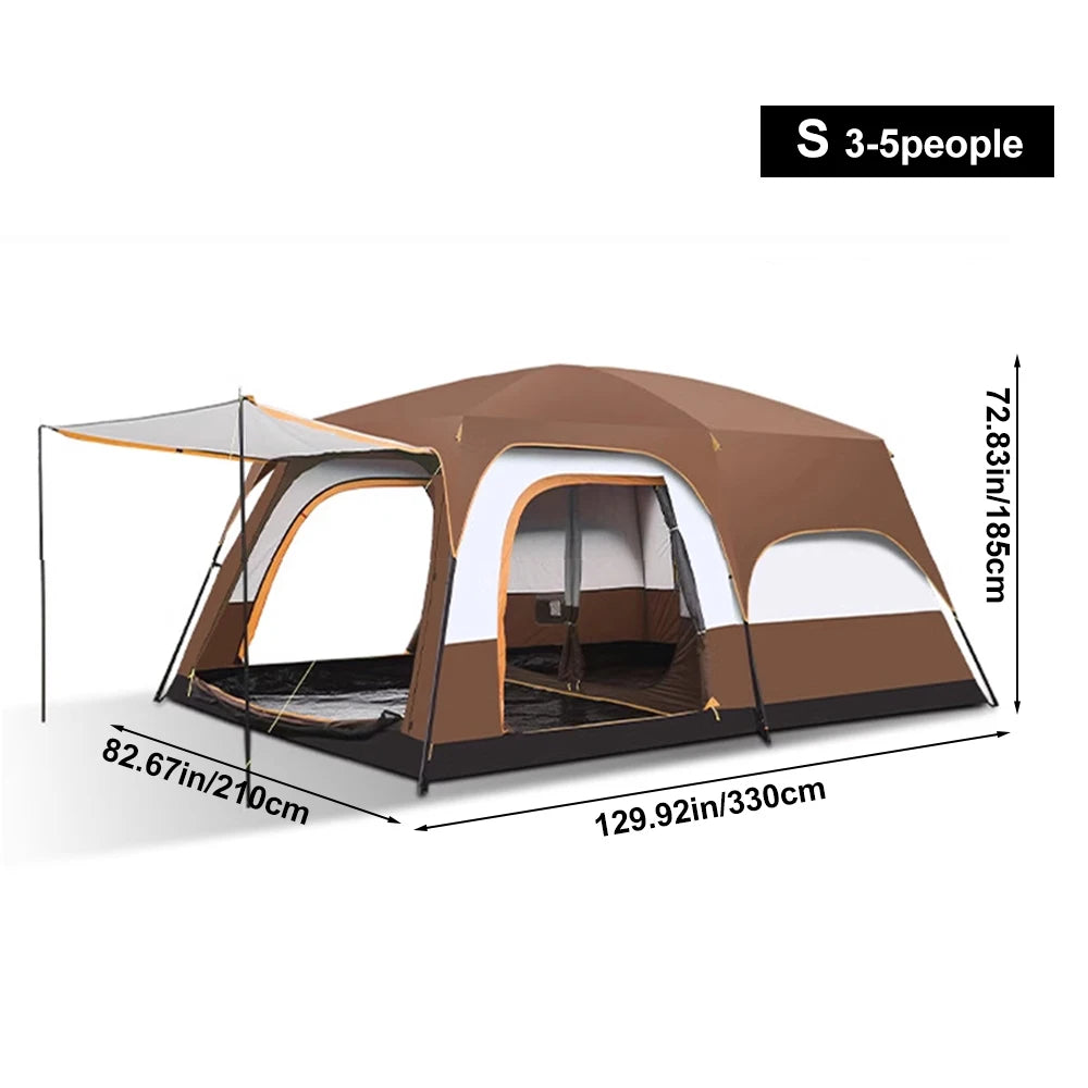 4 Season Camping Tent 3-12 Person Waterproof Windproof