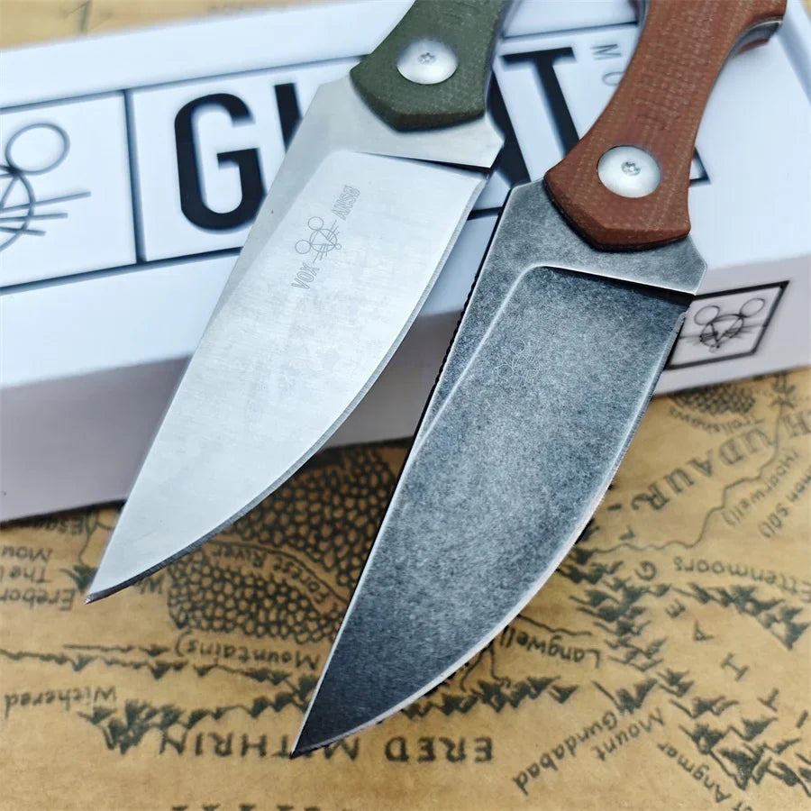 Fixed Blade Knife Satin Drop Point
