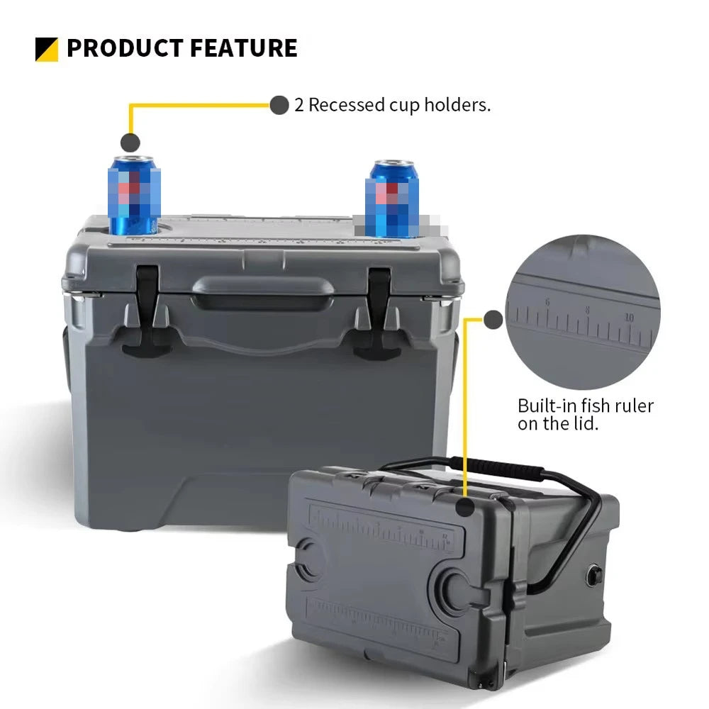 25QT Roto-Mold Plastic Cooler Box