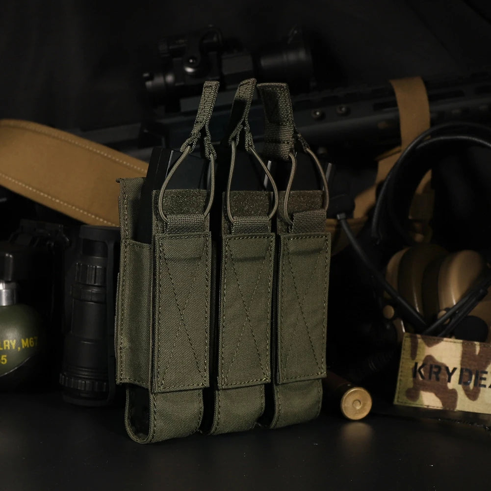 Triple Magazine Pouch Tactical MOLLE Hunting Gear