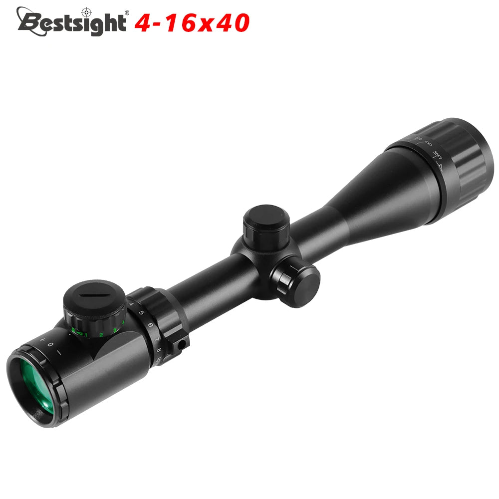 4-16X40 Optics Hunting Rifle Scope Red & Green Dot Illuminated Sight