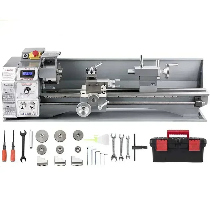 Mini Metal Lathe Variable Speed Large Swing