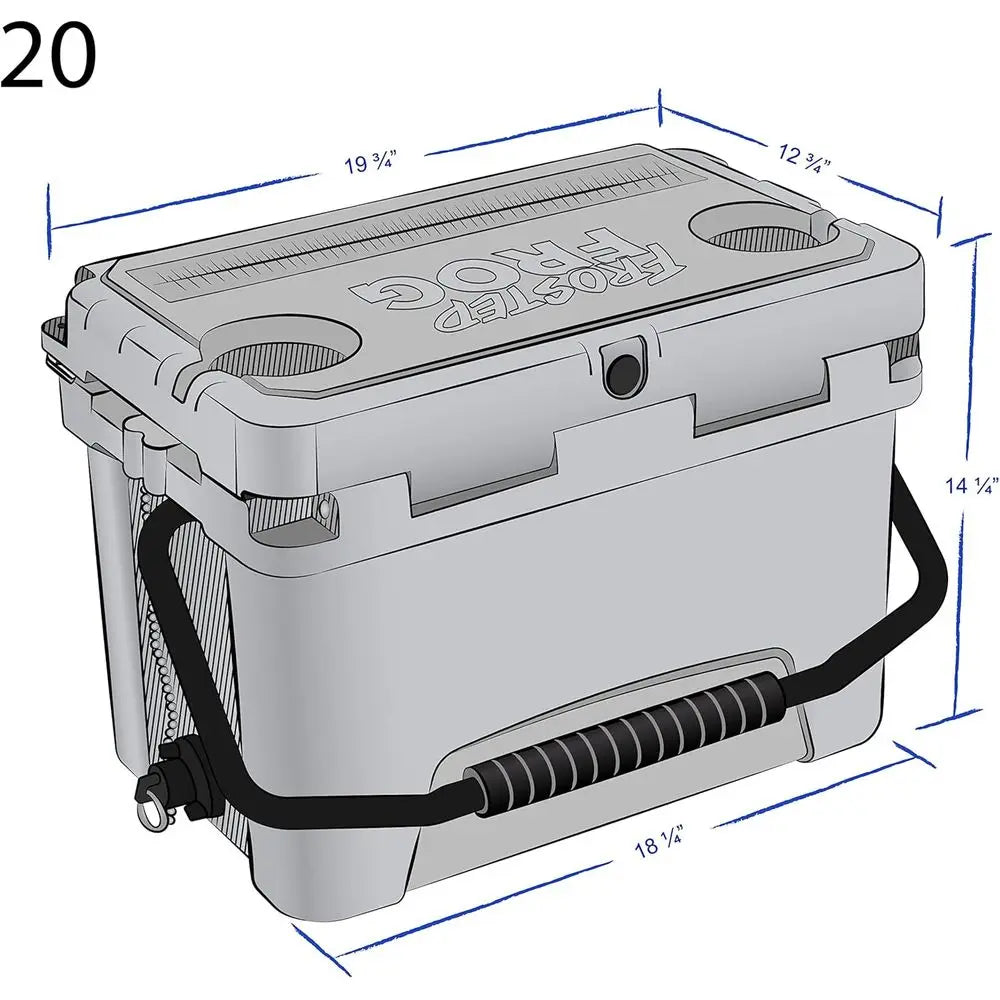 20-Quart Roto-Molded Insulated Cooler