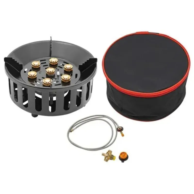 Portable Camping Stove with 3 Adapters 72000 BTU
