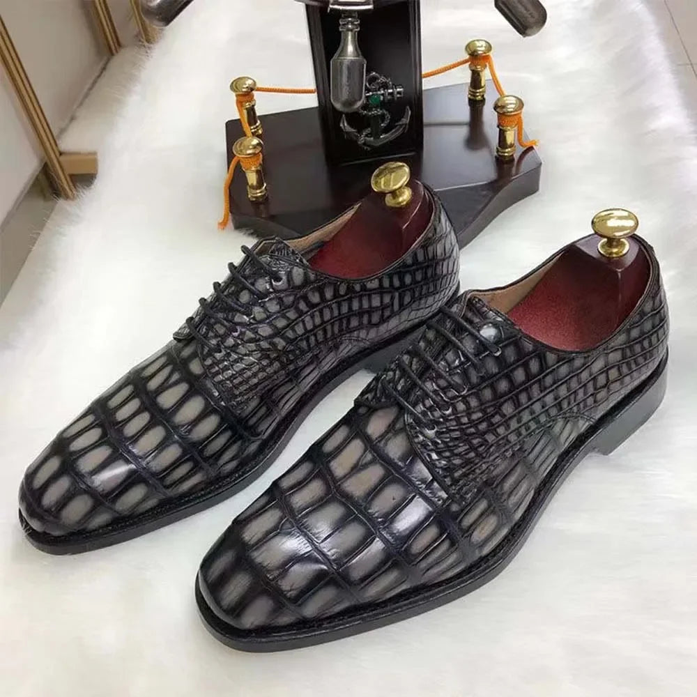 Male Crocodile Leather Shoes