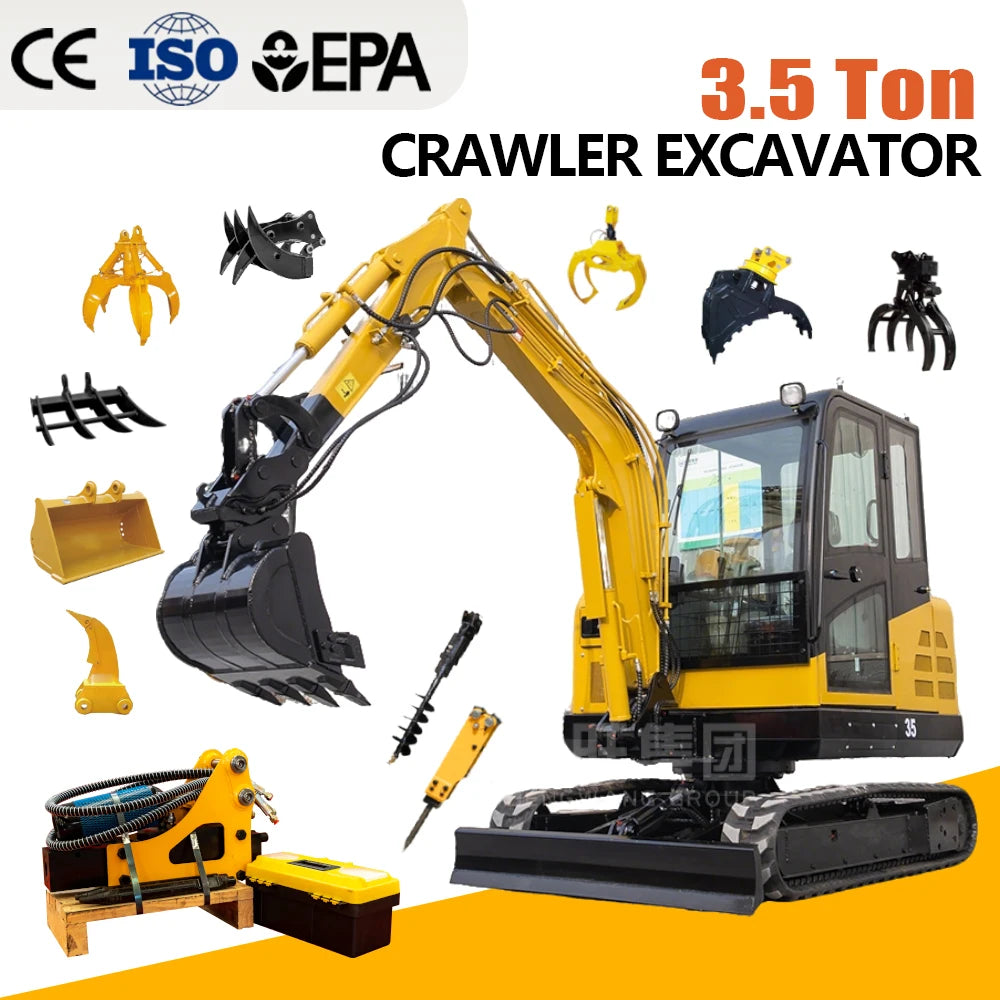 3.5 ton Diesel Engine Mini Crawler Excavator