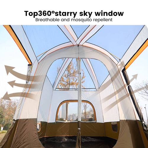 4 Season Camping Tent 3-12 Person Waterproof Windproof