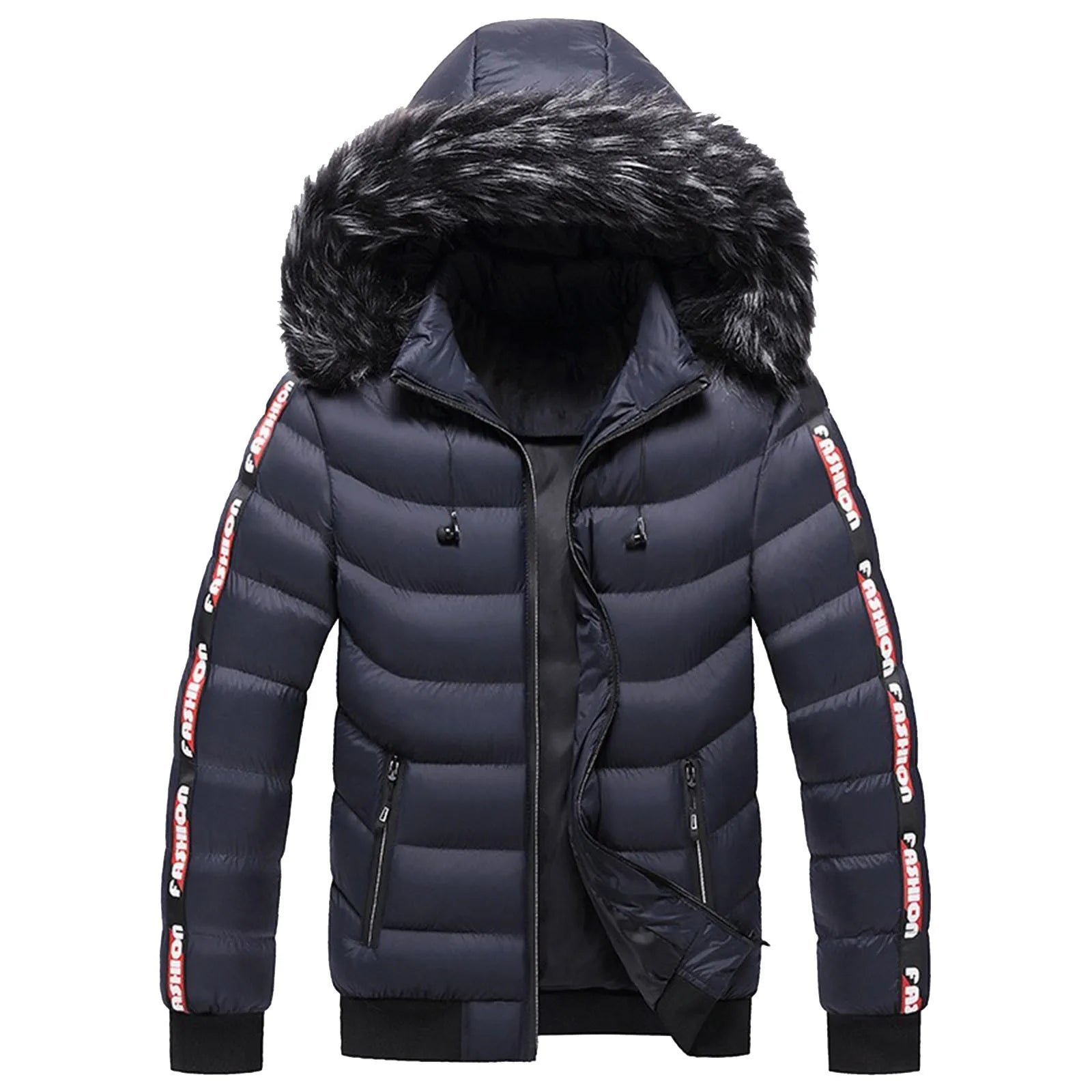 Men Winter Warm Hooded Jacket