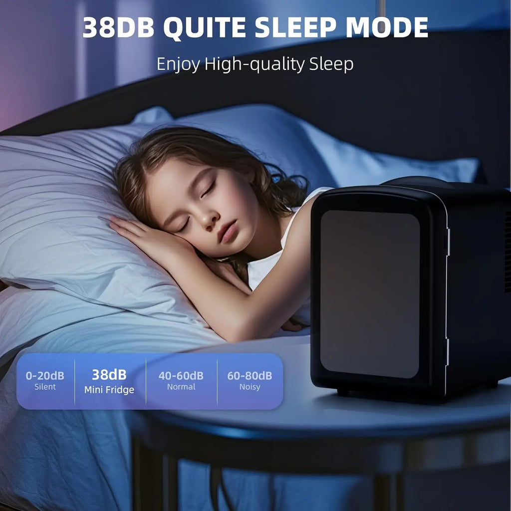 Mini Compact Refrigerator with Gaming Light 4L Capacity