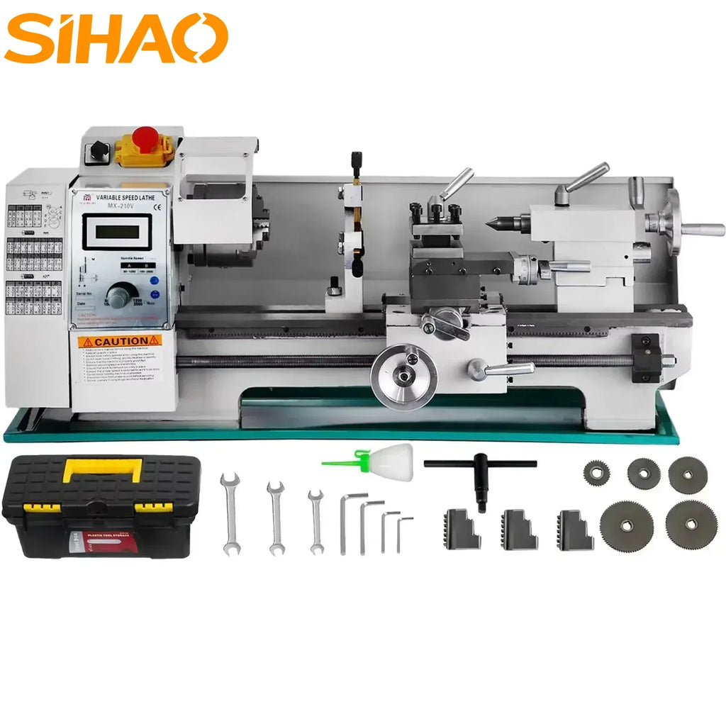 Metal Lathe Variable Speed Mini 3-Jaw Chuck
